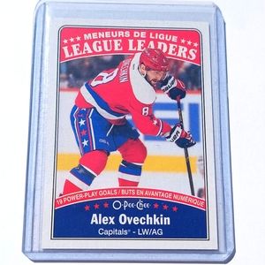 Alexander Ovechkin 2016/17 OPC League Leaders Washington Capitals Hocket Card